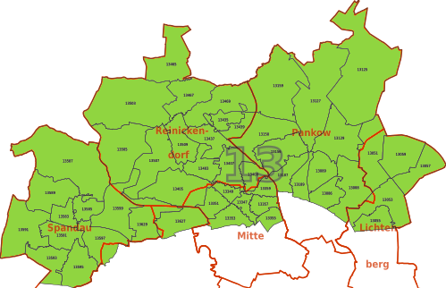 Postleitzahl13 in Berlin