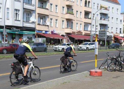 Fahrradstreife der Polizei Berlin