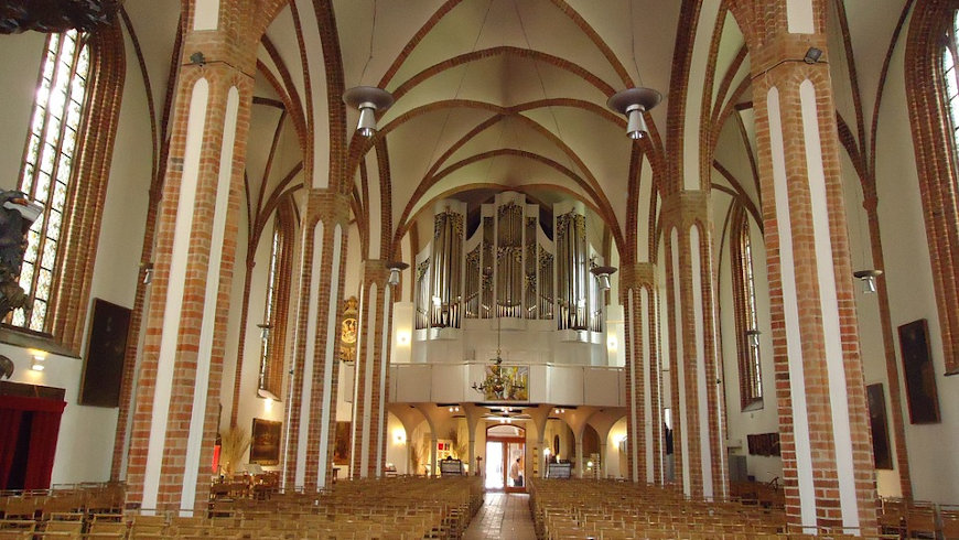 Nikolai-Kirche in Spandau, Orgelansicht 
