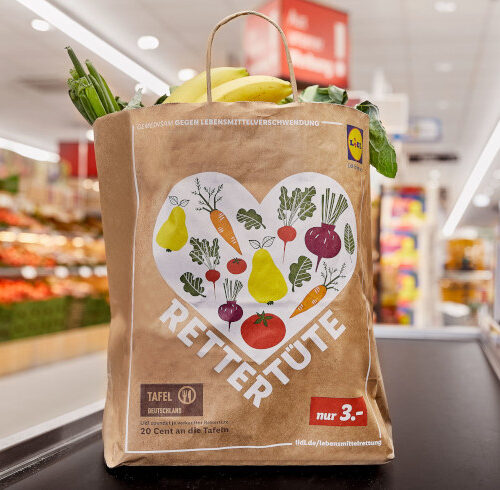 Die Lidl-Rettertüte rettet Lebensmittel