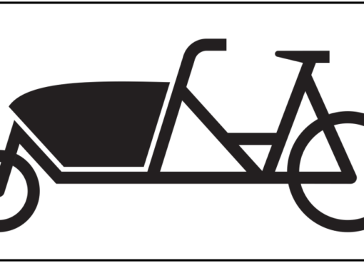 Das 2020 in die deutsche StVO aufgenommene Sinnbild nach § 39 StVO für das Lastenfahrrad